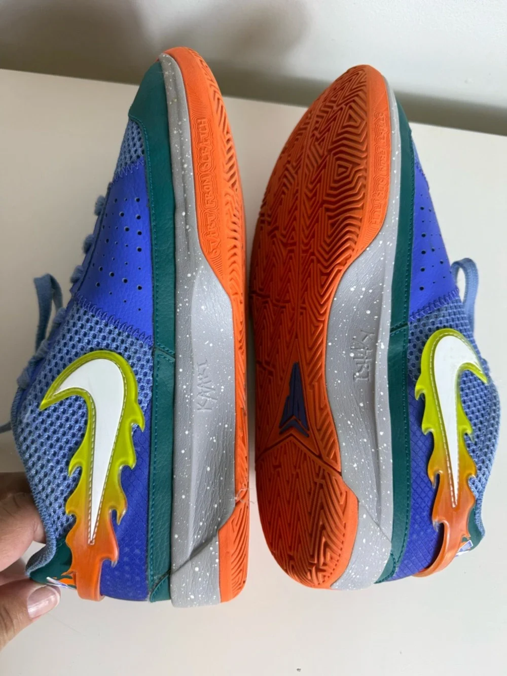 Nike Ja 1 GS Hunger Game Royal University Gold FN4398-400 Kid Size 7Y Basketball